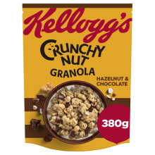Kellogg's Crunchy Nut Hazelnut & Chocolate Granola Bag, 380g