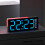 Réveils pour chambre à coucher, horloges numériques LED,-Rose 2