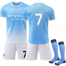 (16) 2627 No. 7 Marmoush World Cup Manchester City Home Blue Jersey