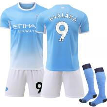 (26) 2627 No. 9 Haaland World Cup Manchester City Home Blue Jersey
