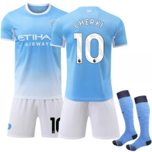 (S) 2627 No. 10 Cherki World Cup Manchester City Home Blue Jersey