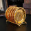 Practical 6Pcs Cake Plate With Holder Stand For-Gold 4 inches 9