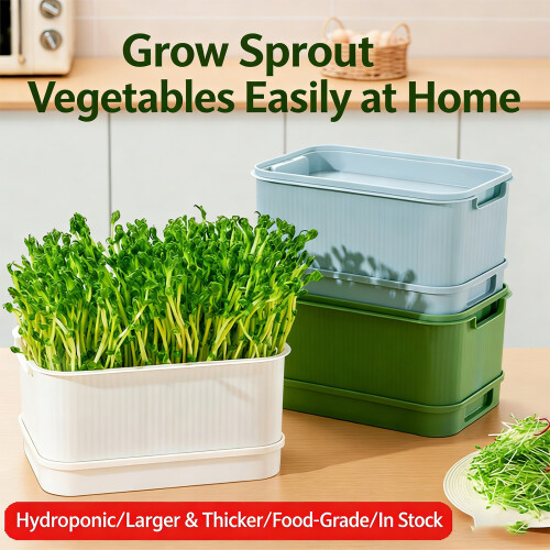 Bean Sprout Plates Vegetable Soilless Nursery-Light Green 1 2
