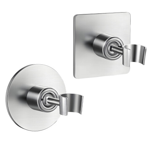 Metal Shower Head Bracket With Flexible Rotating Design-Square 1