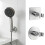 Metal Shower Head Bracket With Flexible Rotating Design-Square 3