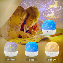 Crown Fantasy Sterrenprojectie Nachtlampje 15-in-1 Slaapkamer Plafond Draaiende Sfeerlamp Woondecoratie Cadeau
