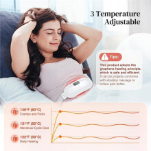 Menstrual Heating Pad, Period Pain Relief Heating Belt, 3s Fast Heating Electric Period Cramp Relief for Women and Girls