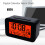 Practical LCD Alarm Clock with Calendar and Convenient-White 9