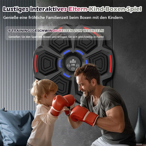 Wall Mounted Bluetooth Boxing Machine for Home Training, Effective and Fun Punch Workout with Music, Durable Exercise Eq 2