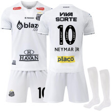 (20) 2425 No. 10 Neymar Jr. Santos Home Jersey