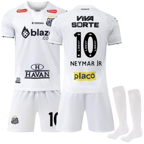 (20) 2425 No. 10 Neymar Jr. Santos Home Jersey