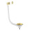 NES Home Nes Home Kitchen Basin Waste with Overflow - Brushed Brass 1