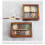 Handcrafted Timber Snacks Storage Case Multiple-square handle 11