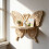 Practical Planter Holder Natural Wood Butterfly Themed Wall 11