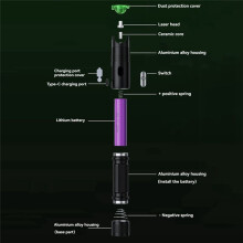 Green Light Visual Fault Locator Recargable Fiber Optic Green Light Pen FTTH Fiber Optic Cable Testing Tool 10MW VFL