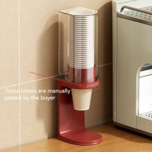 (Red) Bekerdispenser en opbergrek voor op het aanrecht |Past op badkamer, koffiekopjes, waterkoeler |Perfect voor thuis,