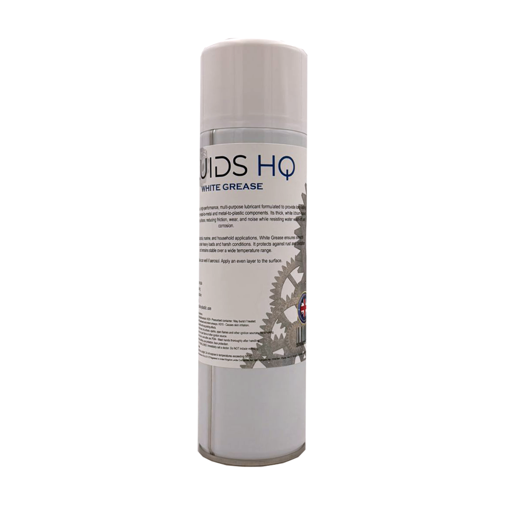 Fluidshq Grease Spray Multi-Purpose Maintenance Grease Lubricant 500Ml White 5056820599960