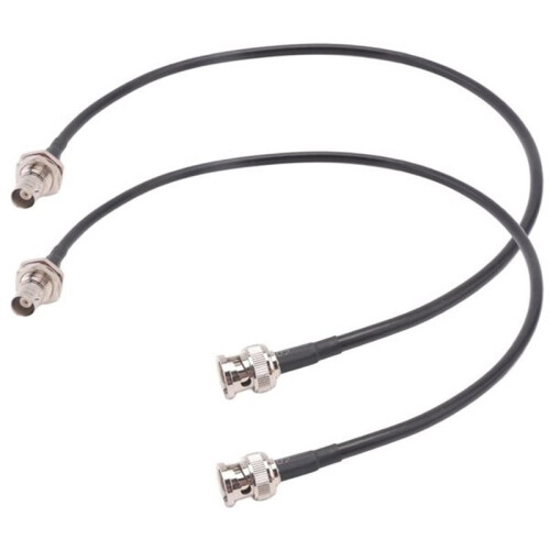 2Pcs Wireless Microphone Antenna Extension Cable 50cm with BNC Connector, for Rack Mount Systems 1