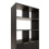 Nervata 2 Door Bookcase Black with Golden Legs 7