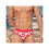 Men'S Polka Dot Print High Stretch Triangle Swim Briefs Red M 2