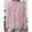 Women'S Marled Waffle Knit Loose Long Sleeve Pullover T-Shirt  S 2