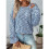 Women'S Marled Waffle Knit Loose Long Sleeve Pullover T-Shirt  S 5