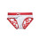 Men'S Polka Dot Print High Stretch Triangle Swim Briefs Red M 10