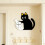 Vase Cats Wall Clock Decorative Clock Battery Operated Analog 9