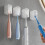 2PCS Wand-Zahnbürstenhalter aus Kunststoff mit staubdichter-Weiß 6