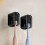 2PCS Wand-Zahnbürstenhalter aus Kunststoff mit staubdichter-Weiß 11