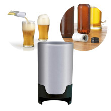 Kit com 3 espumadores de cerveja portáteis para garrafas de vidro e PET, reutilizáveis e próprios para lava-louças, fáceis de limpar.
