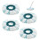 Pacote com 4 Refis de Esfregão, Discos de Microfibra para Limpeza de Pisos, Macios, Absorventes e Resistentes à Lavagem. 1