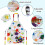 Children Art Smock And Cook Hat Set Double Layer Polyester-B1 8