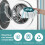 Pacote com 4 Refis de Esfregão, Discos de Microfibra para Limpeza de Pisos, Macios, Absorventes e Resistentes à Lavagem. 5