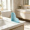 Cleanable Bath Water Barrier Flexible Bendable Panel For-Gray 9