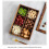 Elegant Partitioned Wooden Dry Food Box See-Rectangular handle 10
