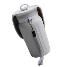 Praktische hondenwaterdispenser met opvouwbare kom-Grijs