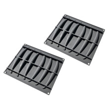 2 STKS Cake Bakvormen Vanille Bonen Vorm Chocolade Maken-Zwart
