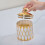 Plastic voedselbussen met gouden rand, verzegelde-wit 3