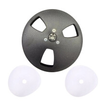 1/4 5 Inch 3 Holes Empty Tape Reel for ReVox Studer Recording Takeup Reel NAB-Hub Replacement with Film
