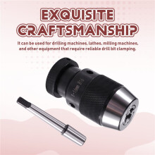 Automatic Self-Tightening Drill Chuck B16 with Morse Taper MT1 Shank,Connecting Rod Universal for Drill Lathe,Drill Tool
