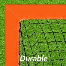 2er-Set Kinderfußballtore für Den Garten, 120 X 90 cm, Tragbare Fußballtornetze, ---Fußballnetz für Kleinkinder, Trainingsnetz, Orange
