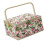 Portable Fabric Sewing Set Box With Multiple-Pastoral Rose 1