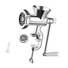 Small Table Mount Hand Turned Meat Processor Having Grip Base-1