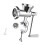 Small Table Mount Hand Turned Meat Processor Having Grip Base-1 1