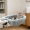 Convertible leopardine Resting Zone Worktable Featuring Gentle 8
