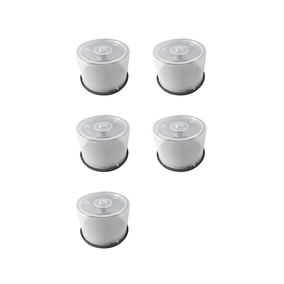 5Pcs Large Capacity Cd/Dvd Storage Container Clear Plastic Dvd Holder Compact Disk Organizer Space-Saving Design 6033127213163