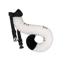 Tigerohren Stirnband Schwanz Handschuhe-weißer Tigerschwanz