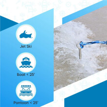 2X Bootsanker - Flachwasseranker - Motorbootanker, Kajakanker, Strand- und Sandbankanker, 18 Zoll
