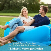 Portable Inflatable Lounge Chair with Pillow - Waterproof Sofa for Camping, Beach & Festivals -Easy Setup with Bag 230cm